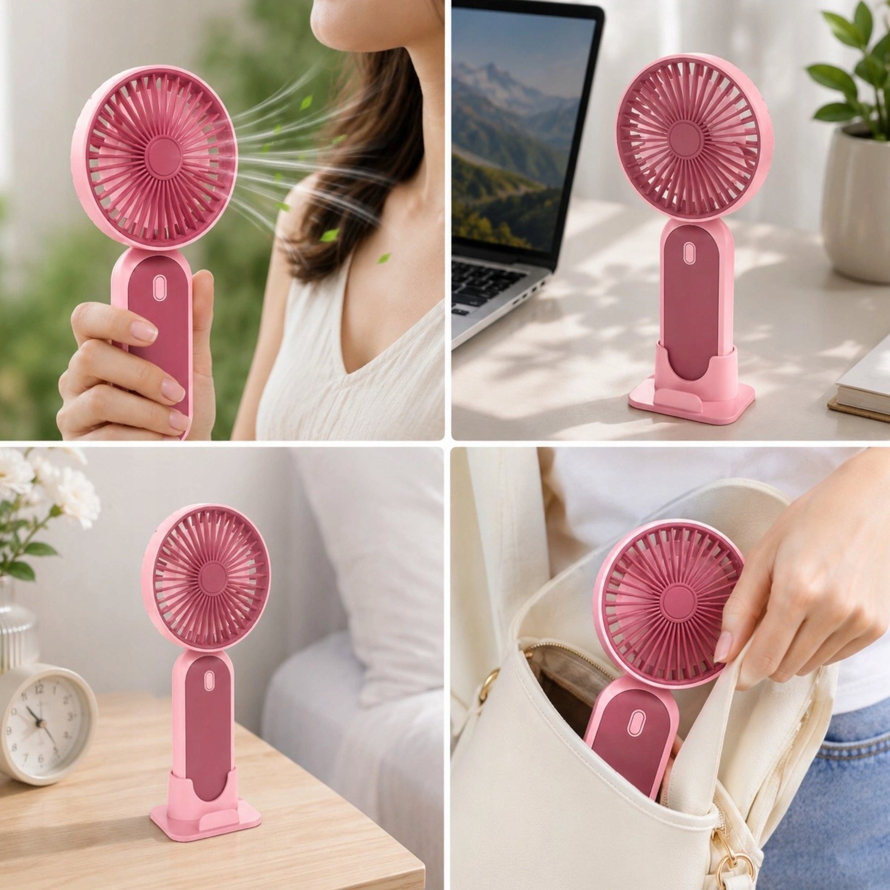 MINI PORTABLE FAN HANDHELD USB FAN COOLS PORTABLE FOR DESK Number of speed modes 3