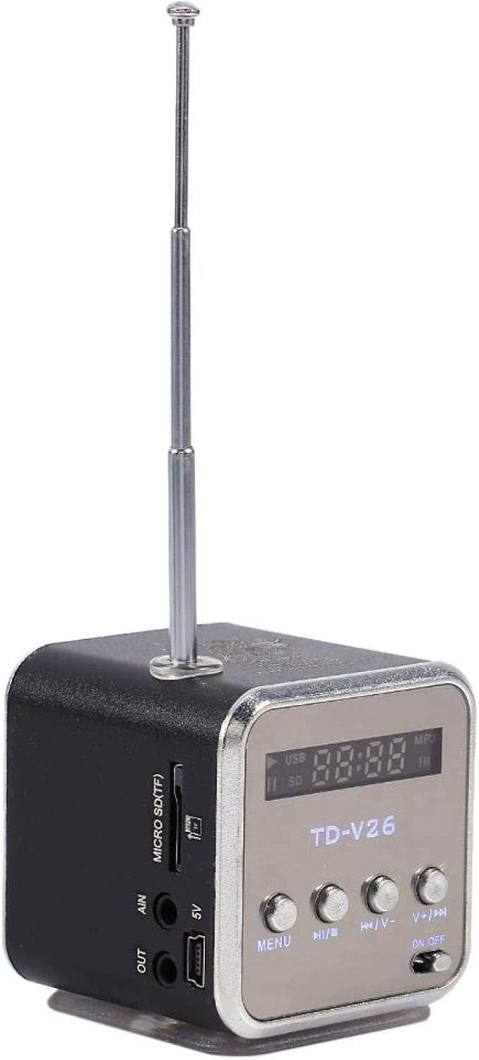 MINI PORTABLE SPEAKER MP3 RADIO FM STEREO USB MICRO SD 5H