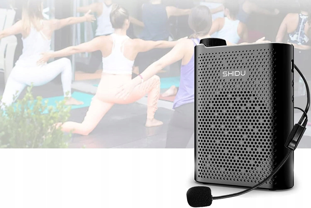 MINI PORTABLE VOICE AMPLIFIER WITH WIRED MICROPHONE+ BLUETOOTH OPTION Brand Shidu
