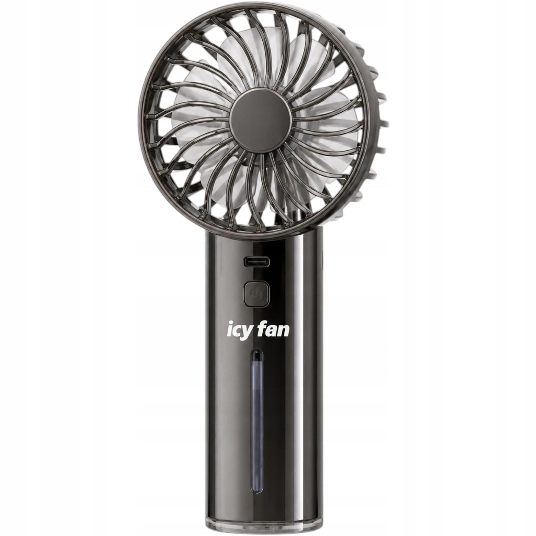 MINI PORTABLE WINDMILL HANDHELD FAN WITH MIST COOLS WATER MIST Dominant color multicolor