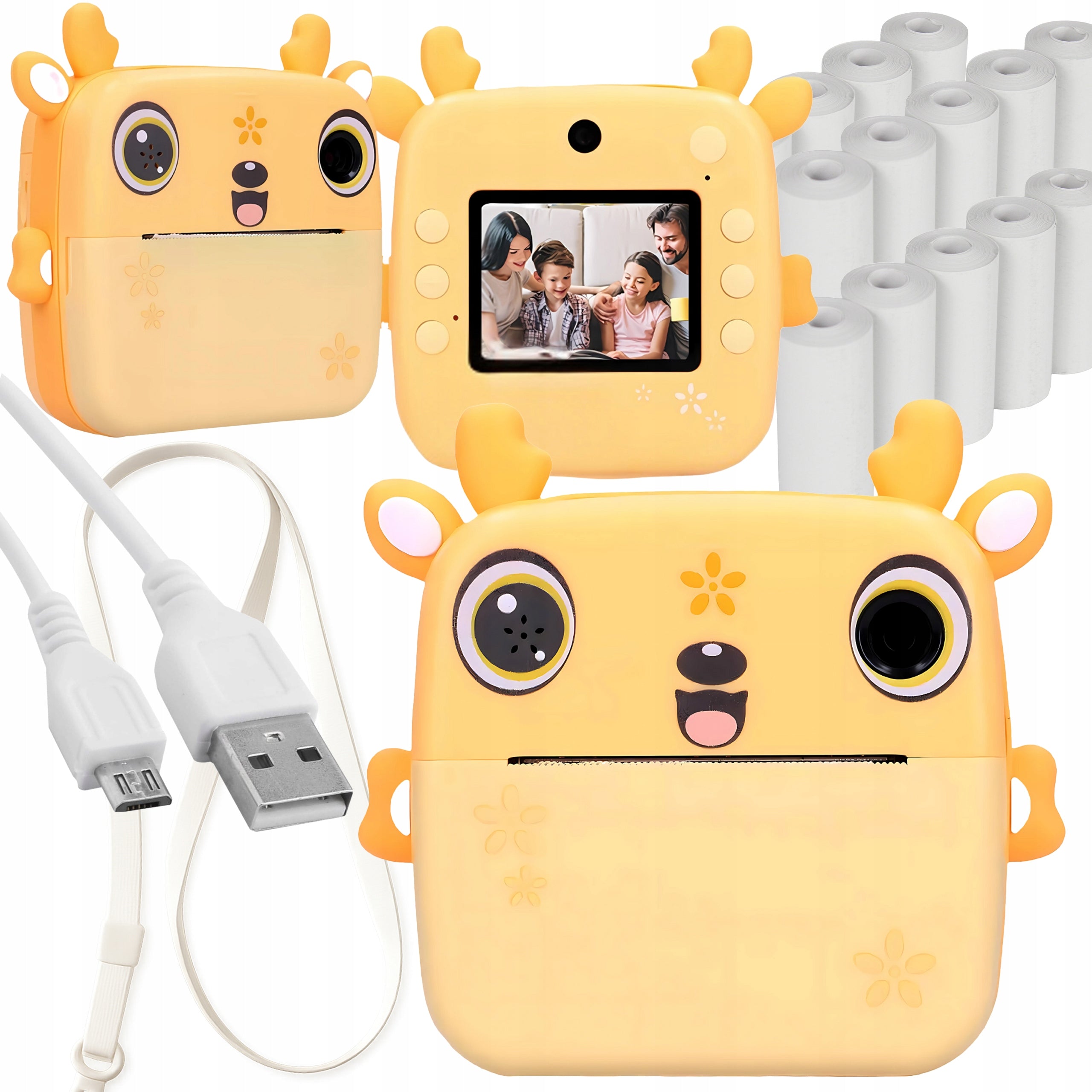 MINI PRINTER PRINT INSTANT THERMAL CAMERA 13 ROLLS