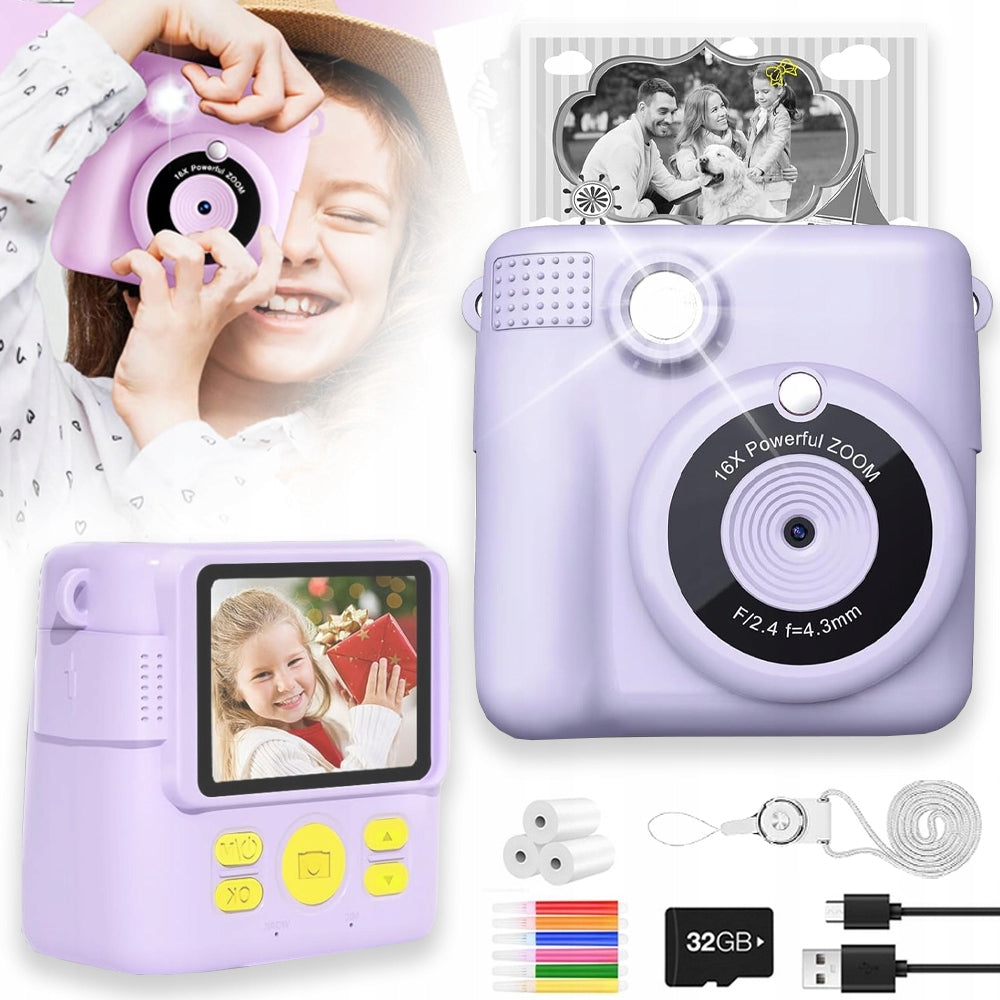 MINI PRINTER PRINT INSTANT THERMAL CAMERA 3 ROLLS