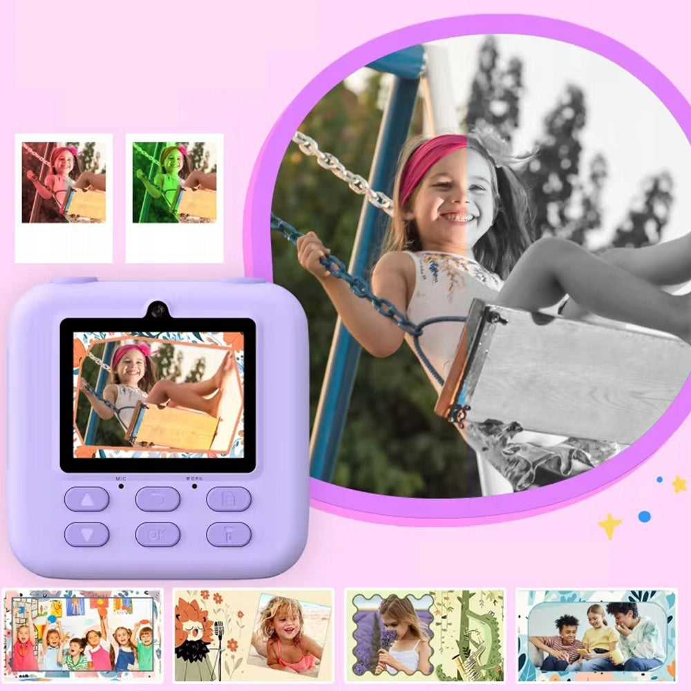 MINI PRINTER THERMAL HD CAMERA INSTANT FOR KIDS 3 ROLLS Packaging status original