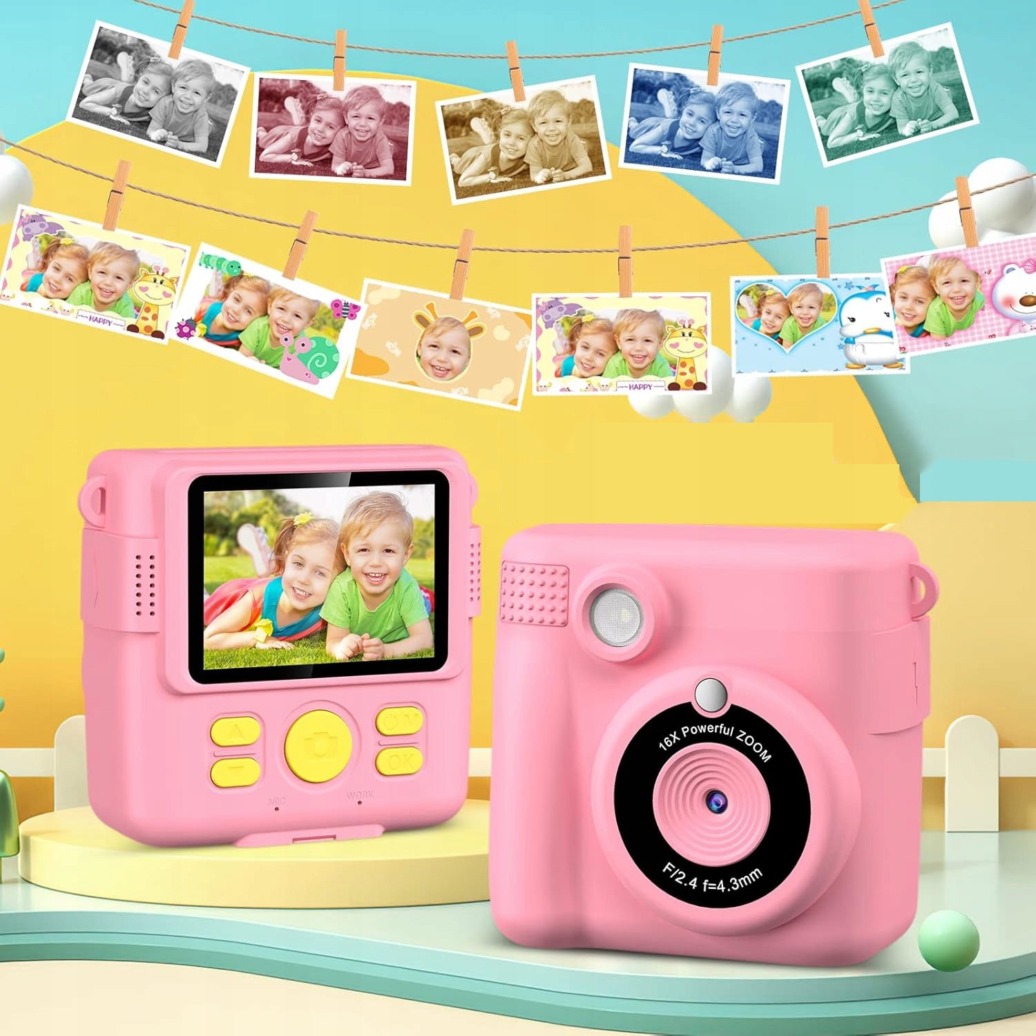 MINI PRINTER THERMAL INSTANT CAMERA FOR CHILDREN 32G Brand Bedee