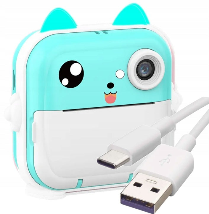 MINI PRINTER THERMAL PRINTER INSTANT CAMERA FOR KIDS AND 13 ROLLS Manufacturer code APARAT NATYCHMIASTOWY