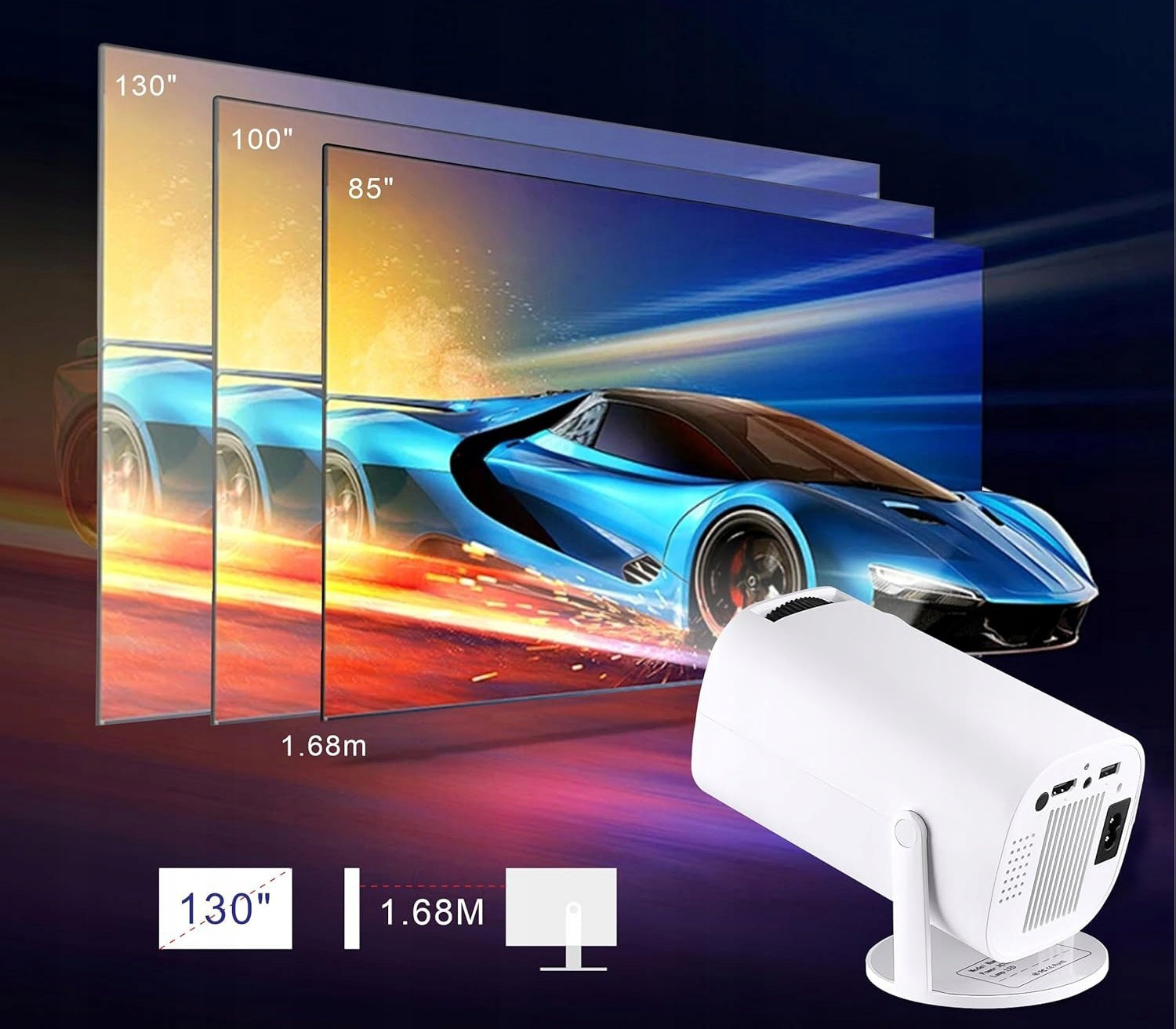 MINI PROJECTOR COMPATIBLE WITH SMARTPHONES TABLETS Manufacturer code 79-704#