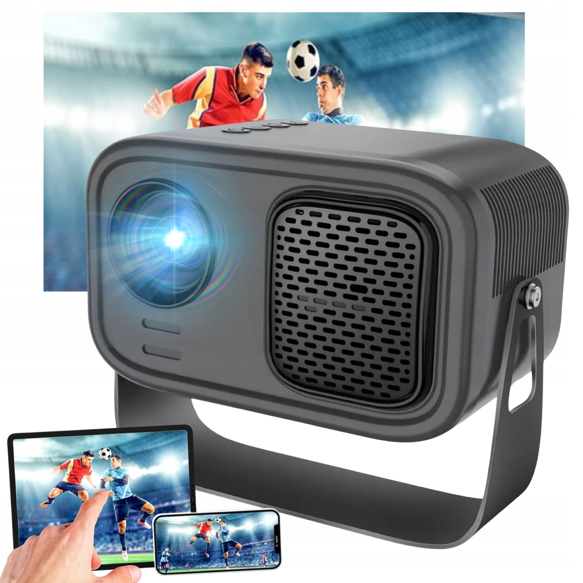 MINI PROJECTOR PORTABLE PROJECTOR WIFI FULL HD 7000 LM ANDROID TV ROTARY