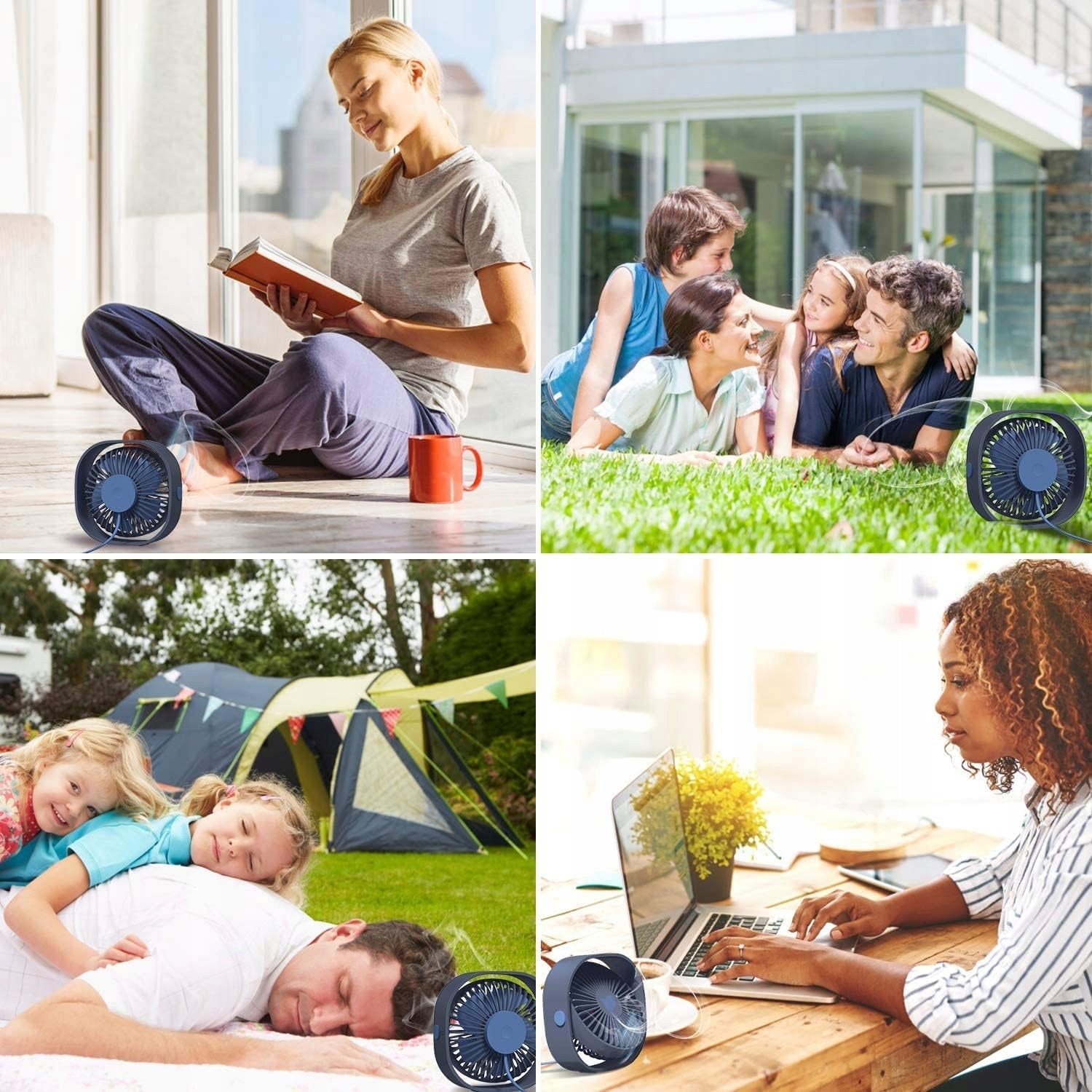 MINI QUIET USB DESK FAN 360 DEGREE PORTABLE TABLE FAN Brand no brand