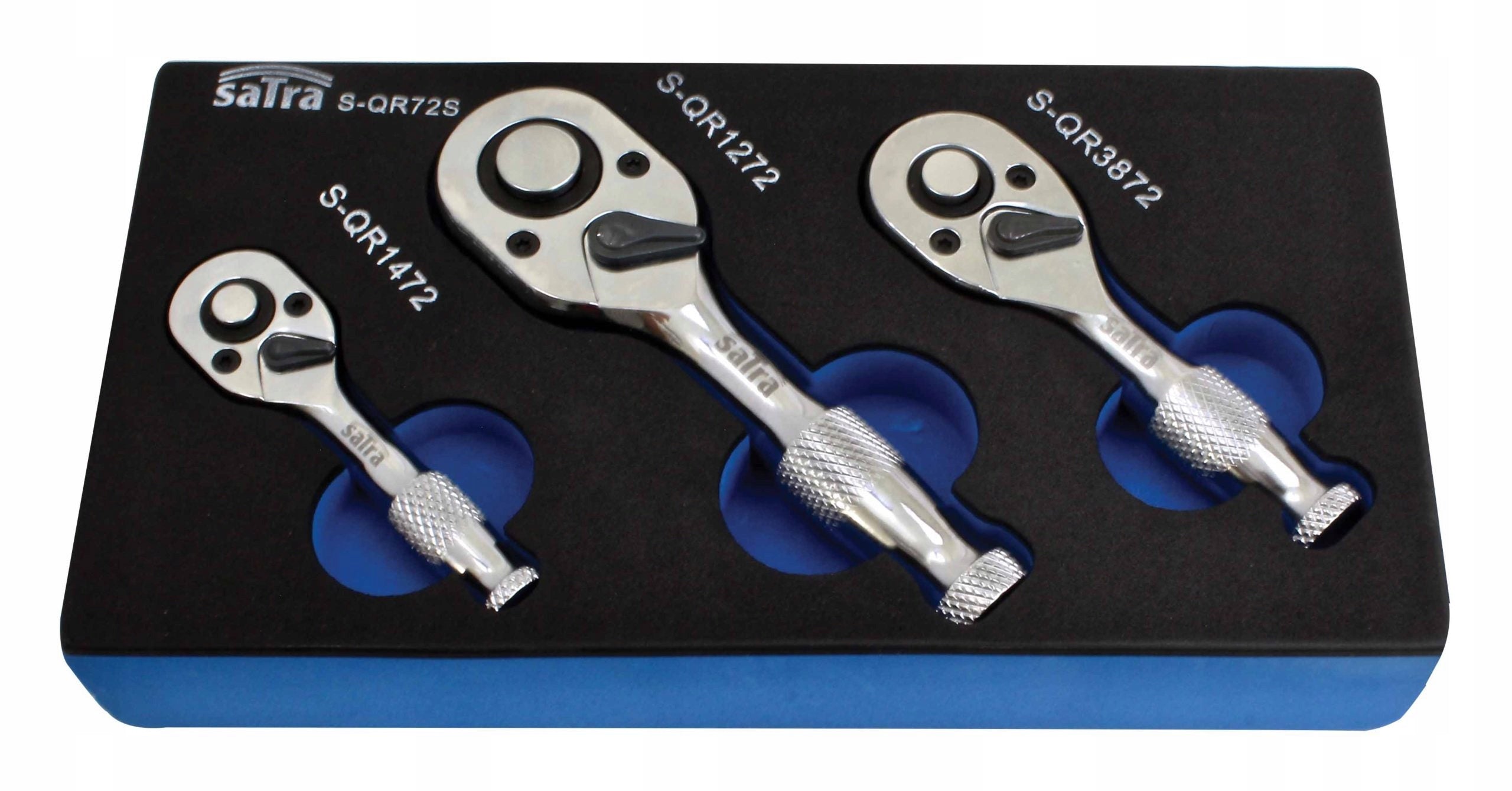 MINI RATCHETS – 3PCS 1/4″; 3/8″; 1/2″ S-QR72S