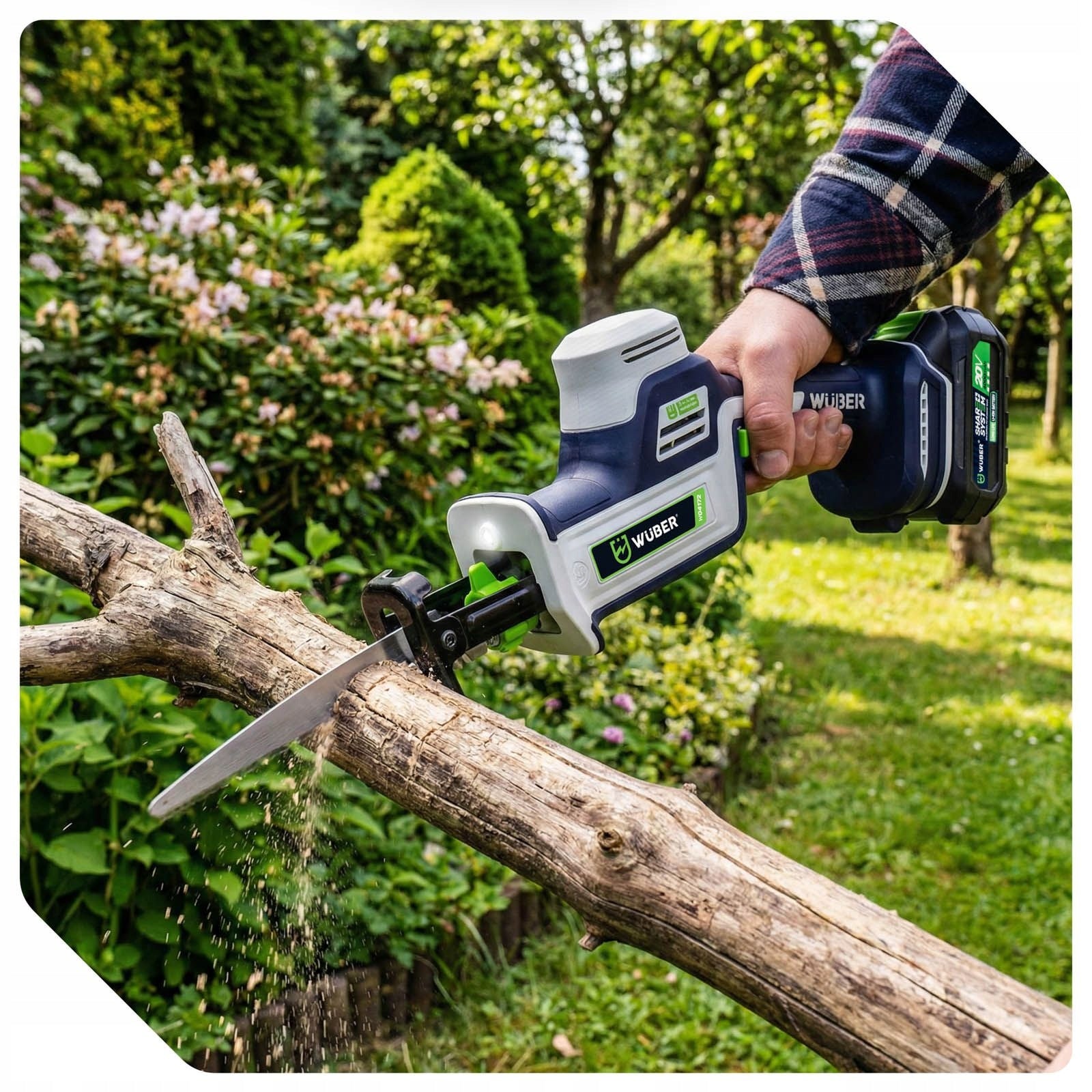 MINI RECIPROCATING SAW CORDLESS FOX TAIL BRUSHLESS 20V SHARE+ SDS Series W04172 MINI PIŁA SZABLASTA LISI OGON SDS