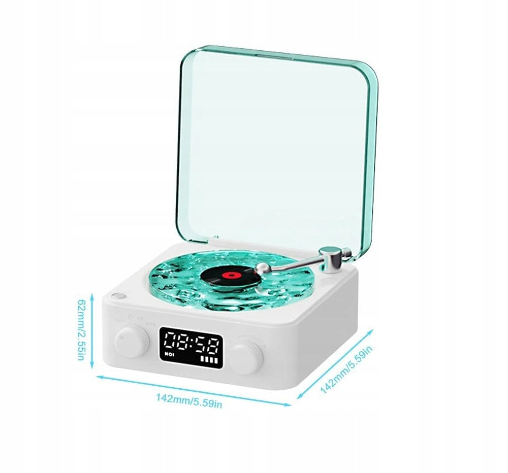 MINI RETRO SPEAKER, TURNTABLE, BLUETOOTH, WHITE NOISE, VINTAGE, LIGHT,WHITE Manufacturer code MINI RETRO GŁOŚNIK