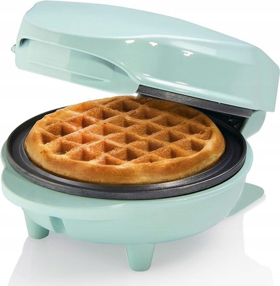 MINI RETRO WAFFLE IRON 550W COATING NON-STICK INDICATOR LIGHT