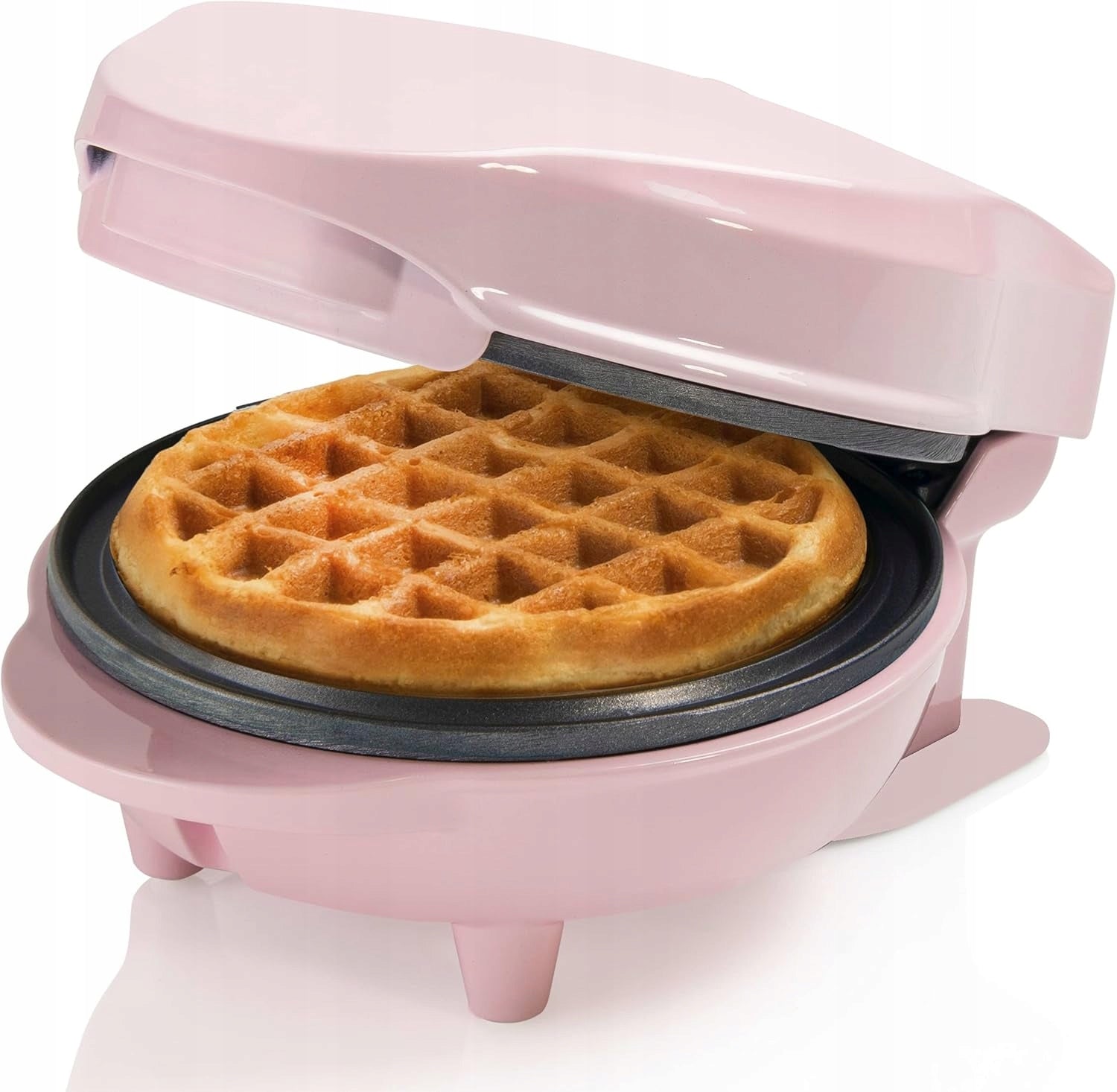 MINI RETRO WAFFLE IRON 550W COATING NON-STICK INDICATOR LIGHT