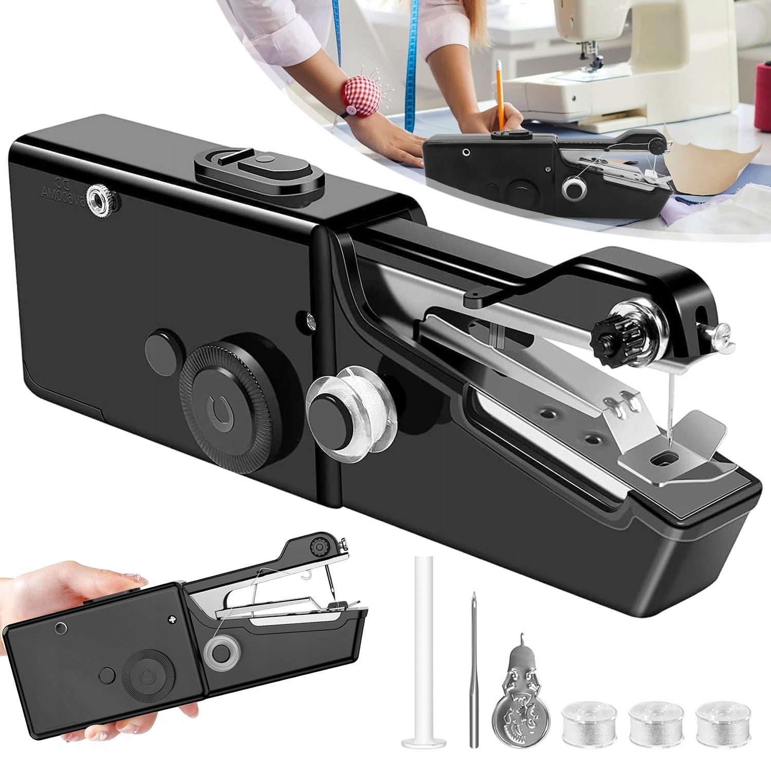 MINI SEWING MACHINE, ELECTRIC MINI SEWING MACHINE, PORTABLE