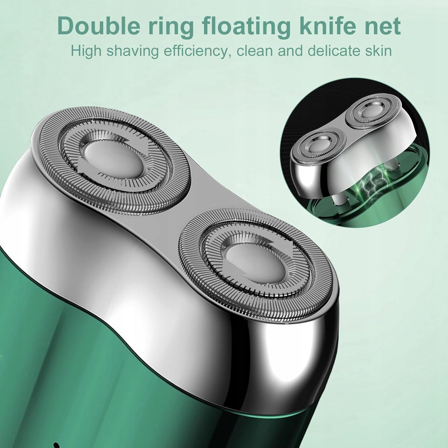 MINI SHAVER IDEAL FOR GIFT PORTABLE SIMPLE SAFE ACCURATE GREEN Manufacturer code GOLARKA TRYMER MASZYNKA DOKŁADNA BEZPIECZNA