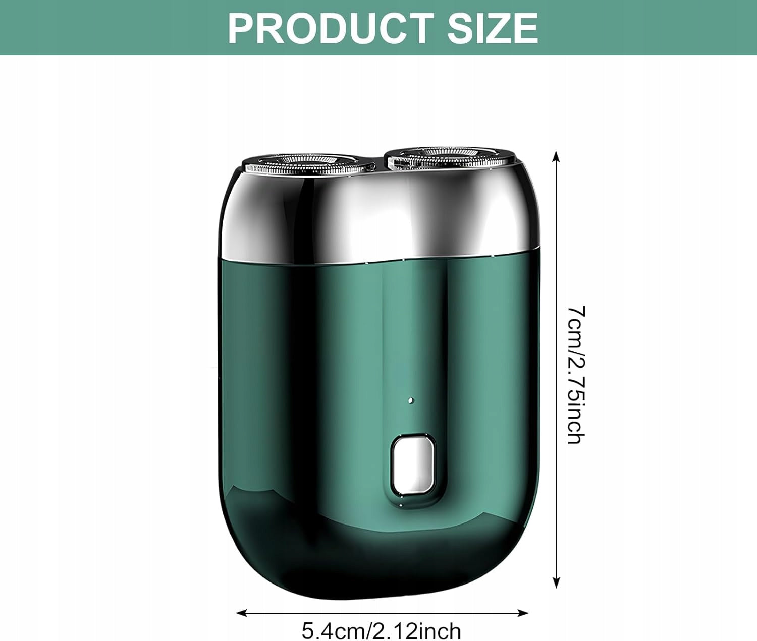MINI SHAVER IDEAL FOR GIFT PORTABLE SIMPLE SAFE ACCURATE GREEN Packaging status original