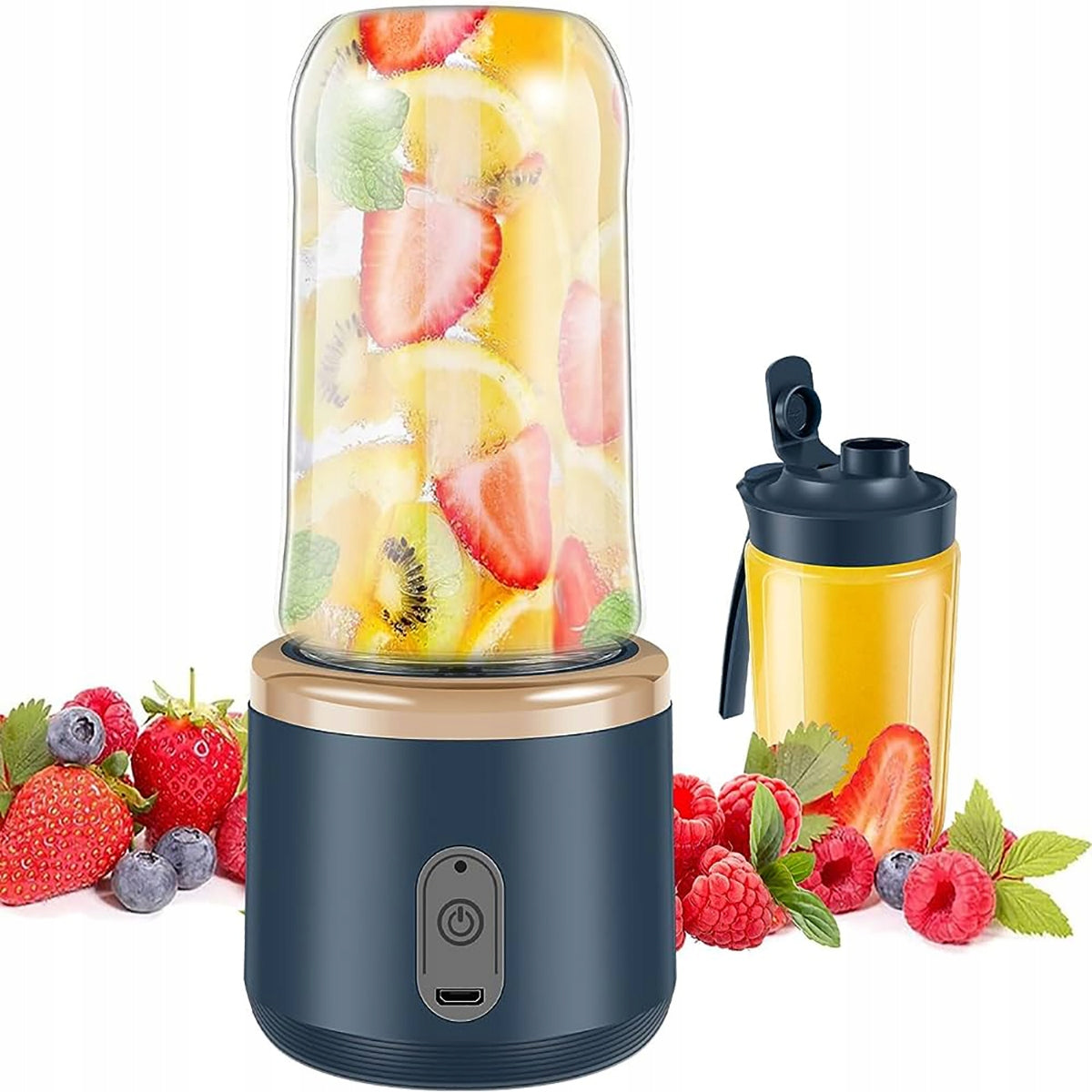 MINI SMOOTHIE BLENDER FOR JUICE COCKTAILS HANDY 2X CUPS 400ML Manufacturer code BEZPRZEWODOWY USB BLENDER
