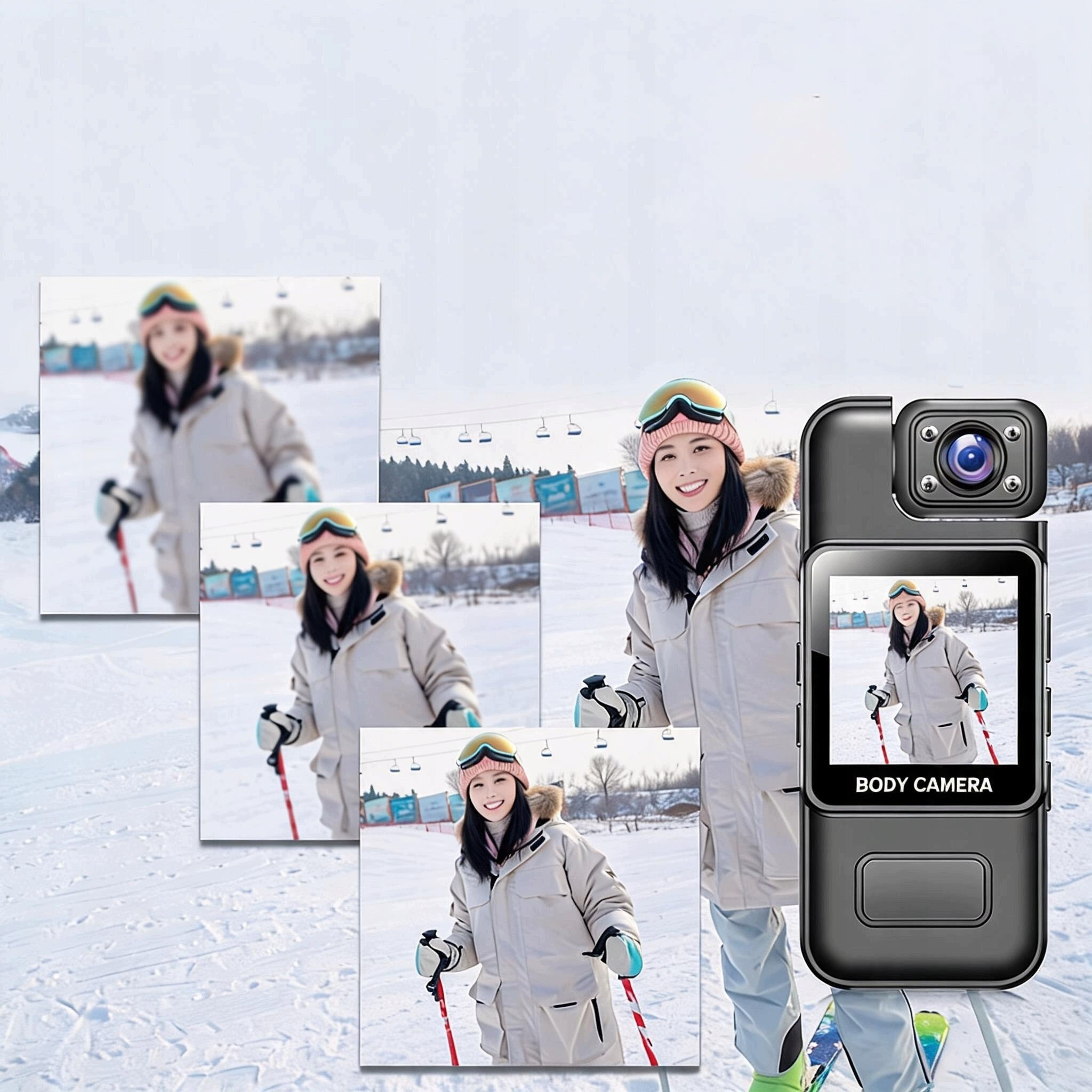 MINI SPORTS CAMERA FULL HD 1080P BLACK WITH WI-FI PORTABLE FOR TRAVEL Brand no brand