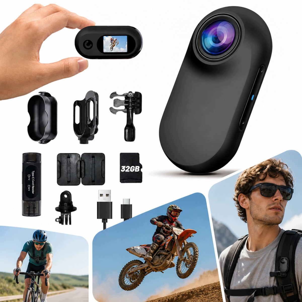 MINI SPORTS CAMERA Full HD MAGNETIC