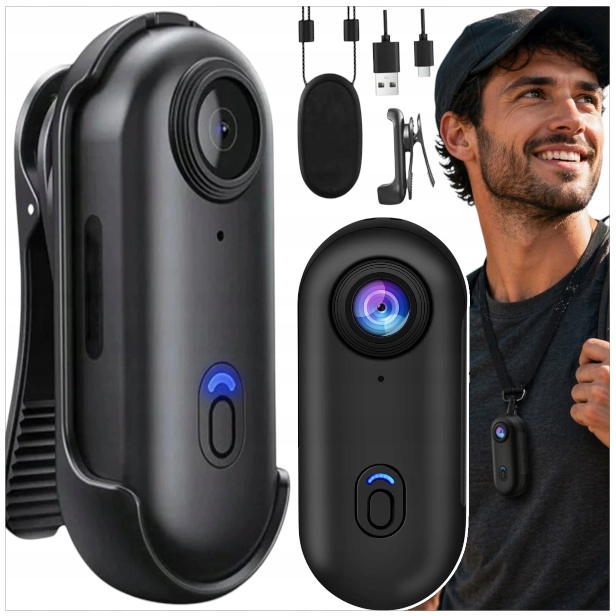 MINI SPORTS CAMERA WIFI FULL HD 1080P WATERPROOF MAGNETIC ANGLE 140°