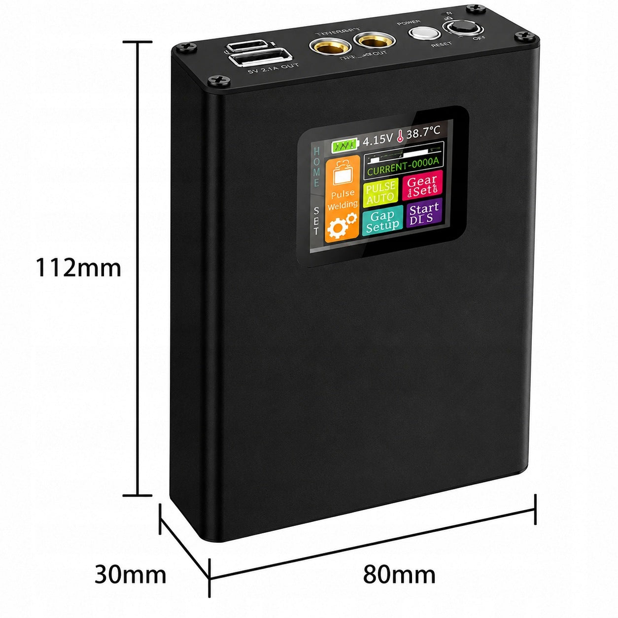 MINI SPOT WELDING MACHINE LCD 5000MAH PORTABLE FOR DIY CELLS Packaging status original