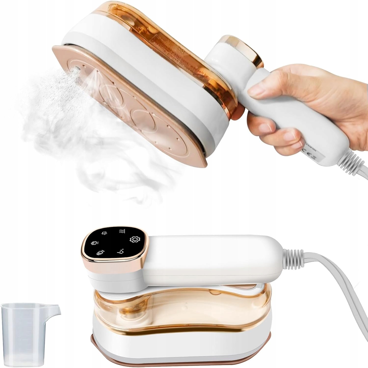 MINI STEAM IRON HANDHELD PORTABLE WIRED TOURIST STEAMER180ML