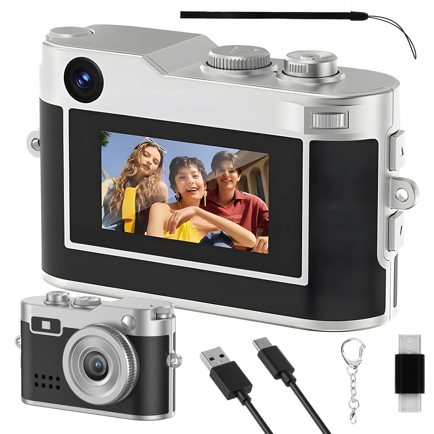 MINI STYLISH 1080P COMPACT DIGITAL CAMERA FOR VLOGS AND PHOTOS