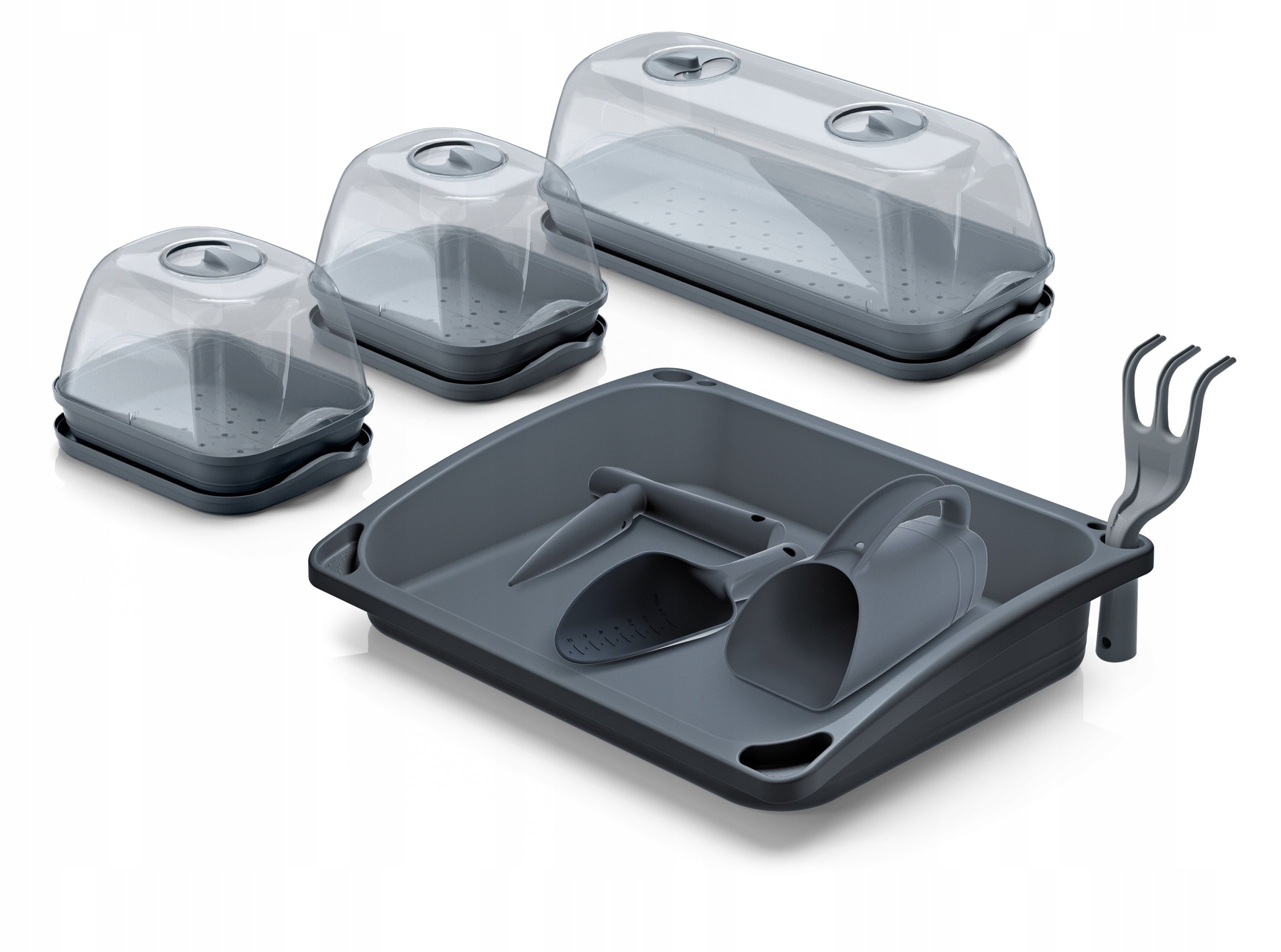 Mini-Gewächshaus-Set Prosperplast, 57 x 46 x 19 cm 