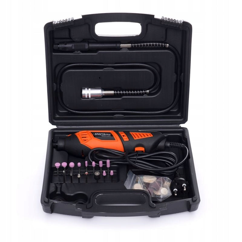 Gravier- und Schleifmaschine Geko 170W – Set mit 40 Spitzen 