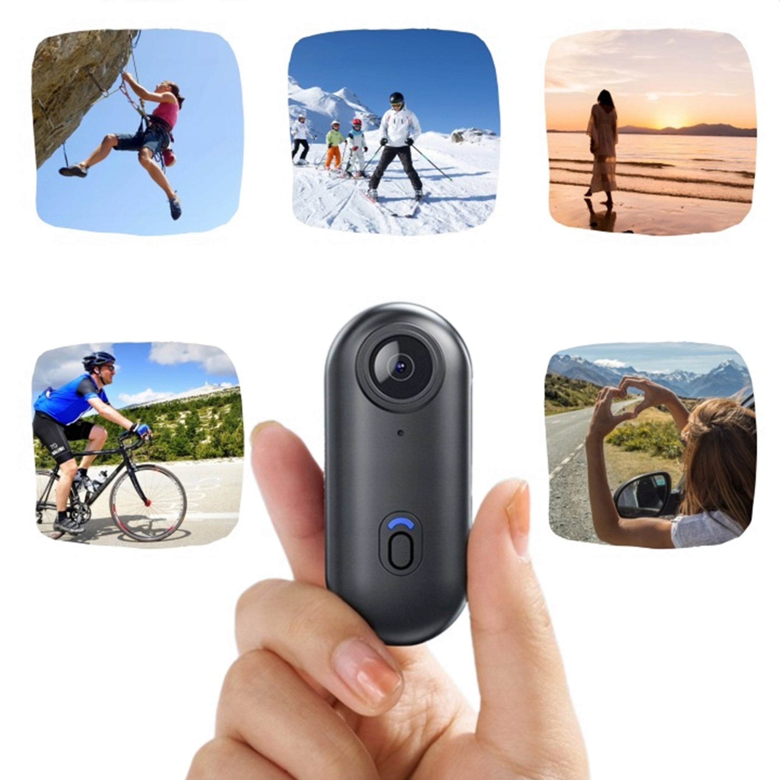 MINI TRAVEL CAMERA SCREEN 1 INCH SILICONE SET 32GB RECORDING LOOP Brand no brand