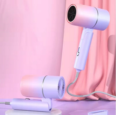MINI TRAVEL HAIR DRYER FOLDING PINK-Purple 800W