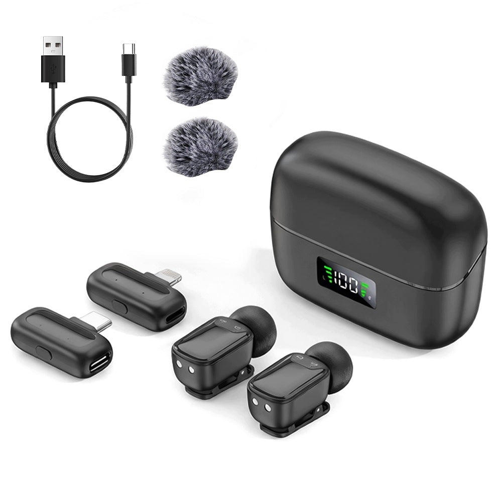 MINI USB USB-C BLACK TIE MICROPHONE FOR COMPUTER
