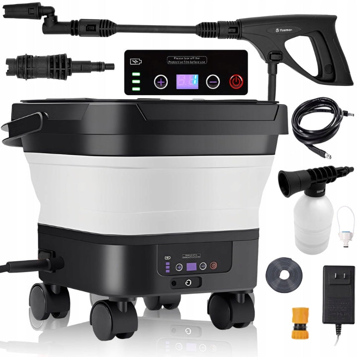 MINI WASHER PORTABLE PRESSURE CORDLESS PUMP SET POWERFUL 23 BAR