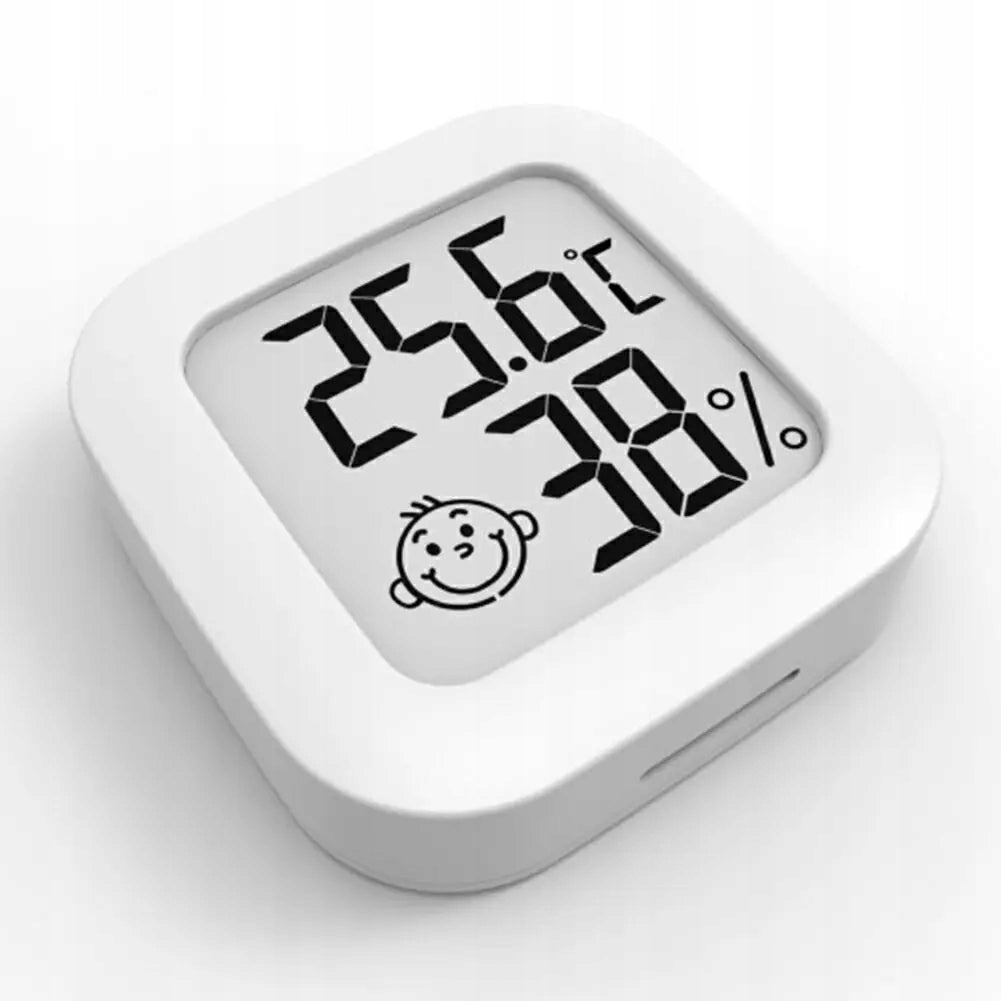 MINI WEATHER STATION THERMOMETER WEATHER HYGROMETER ROOM SENSOR BATTERY Material synthetic material