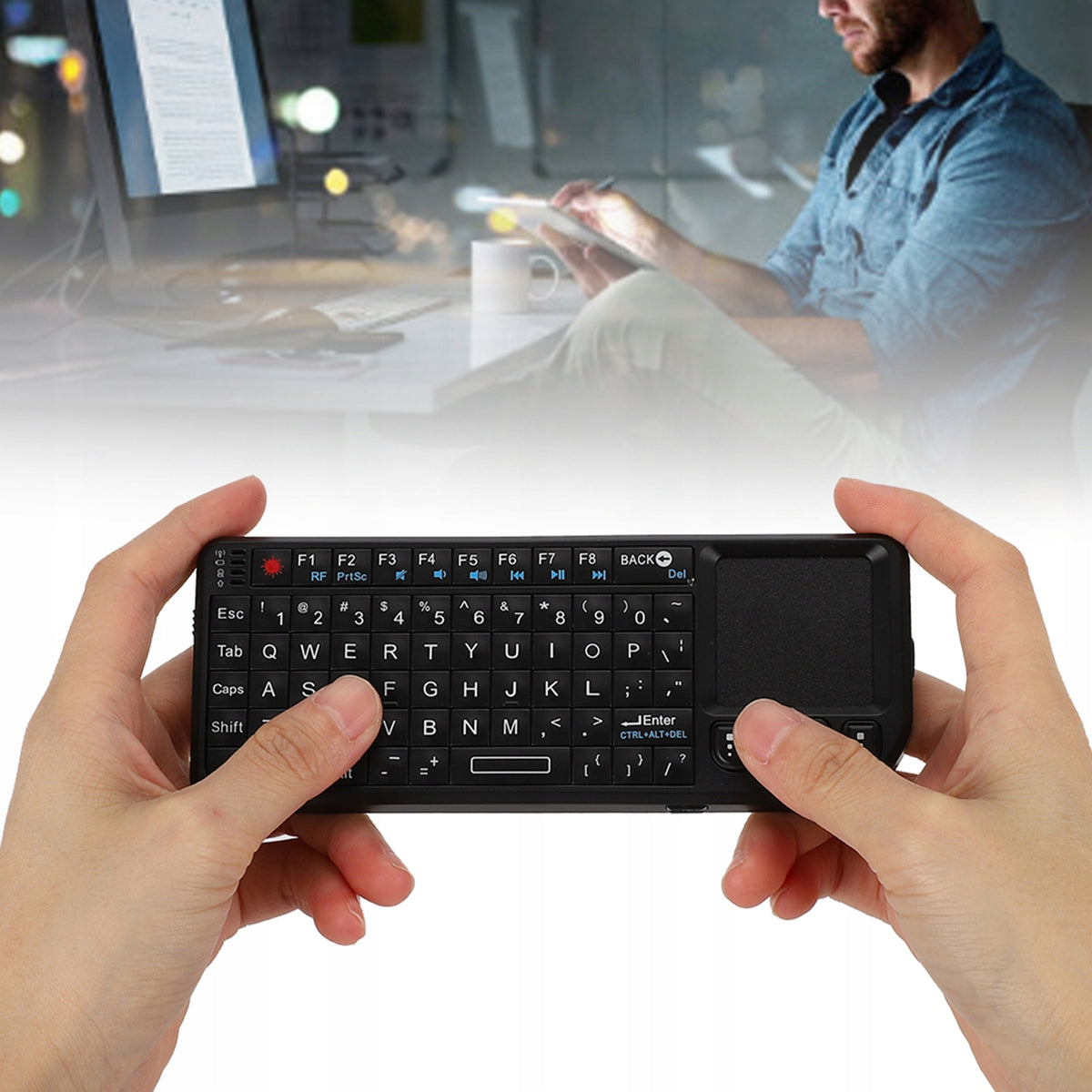 MINI WIRELESS KEYBOARD 3IN1 TOUCHPAD Manufacturer no brand