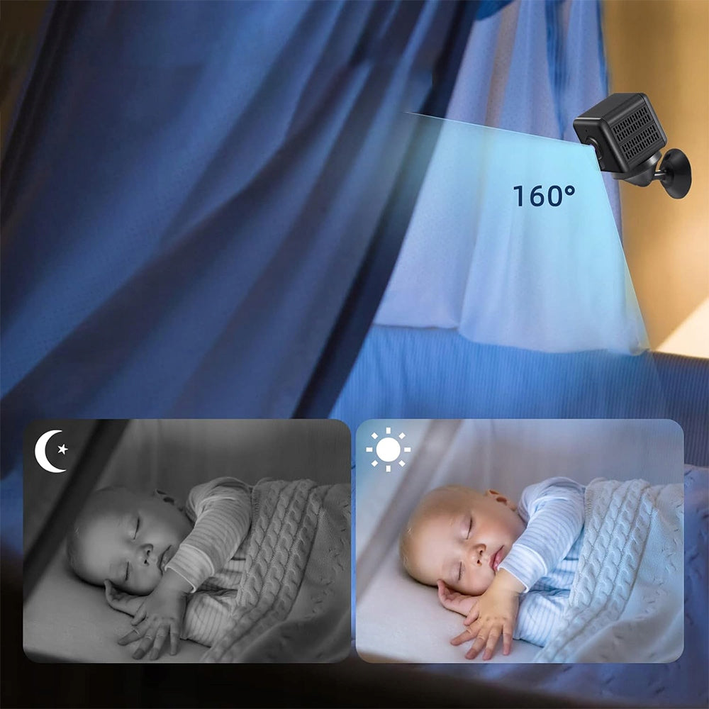 MINI WIRELESS WI-FI CAMERA SMART SHARING 1080P 2,4GHZ Model 659814277674