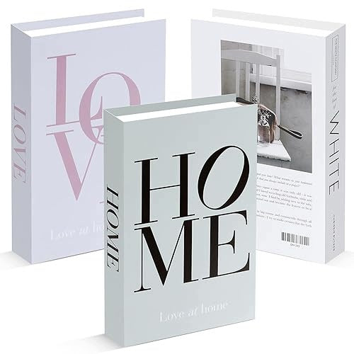 MINIMALIST DECORATIVE BOOKS FOR HOME SET OF 3 PAPER Brand no brand