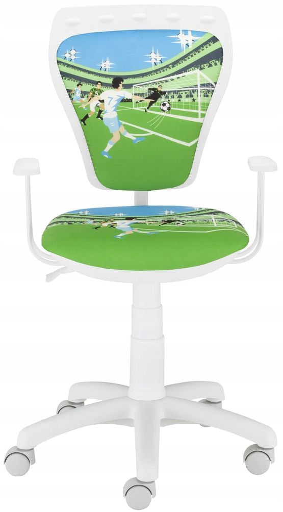 MINISTYLE LA-LIGA SWIVEL DESK CHAIR, WHITE