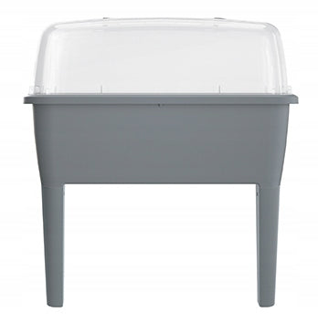 Mini-Gewächshaus mit Beinen, grau 