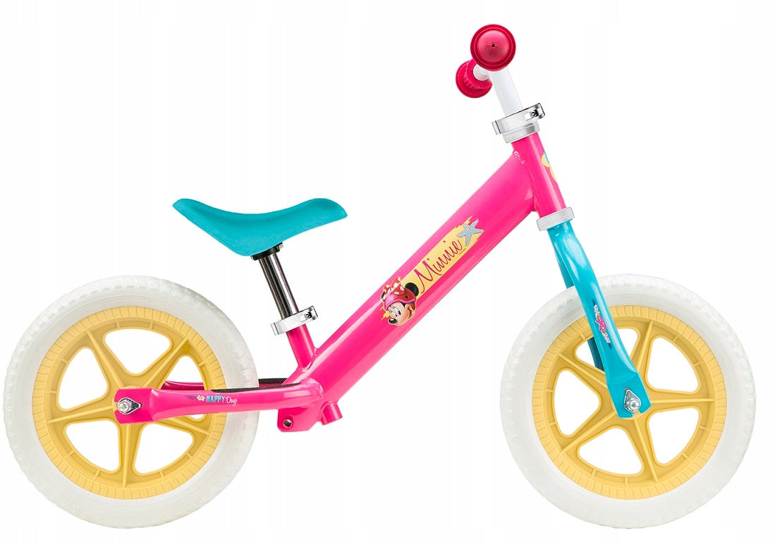 MINNIE MOUSE balance bike wheels 12" LIGHT PINK bike for girls Packaging status original