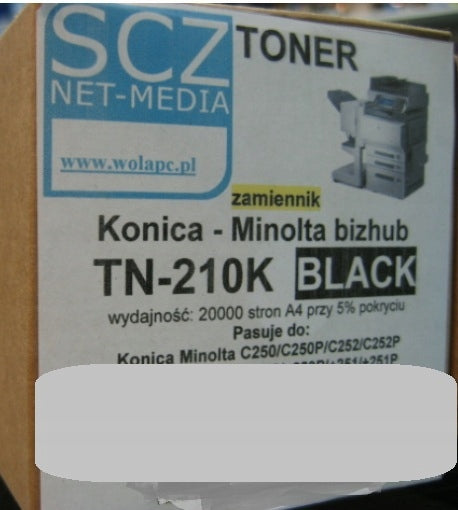MINOLTA TN-210K Toner for BizHub C250 C252 black C252P C250P