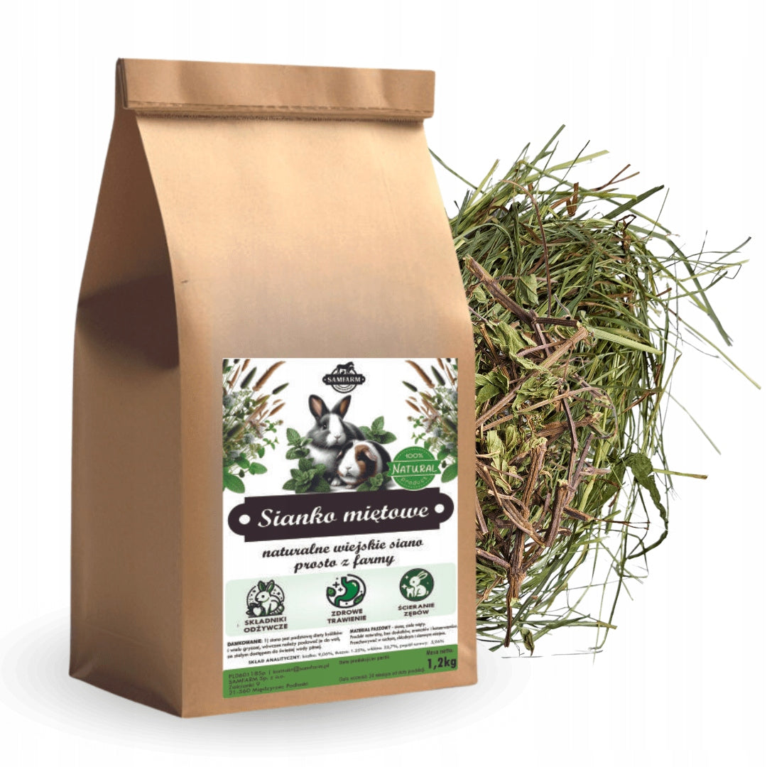 MINT HAY ALONE 1,2KG SAMFARM