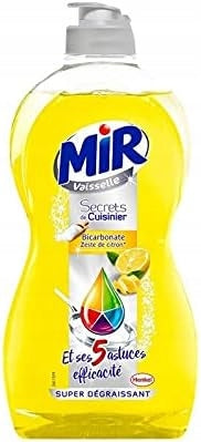 MIR VAISSELLE MINERAL LEMON FR DISHWASHING LIQUID 500ML