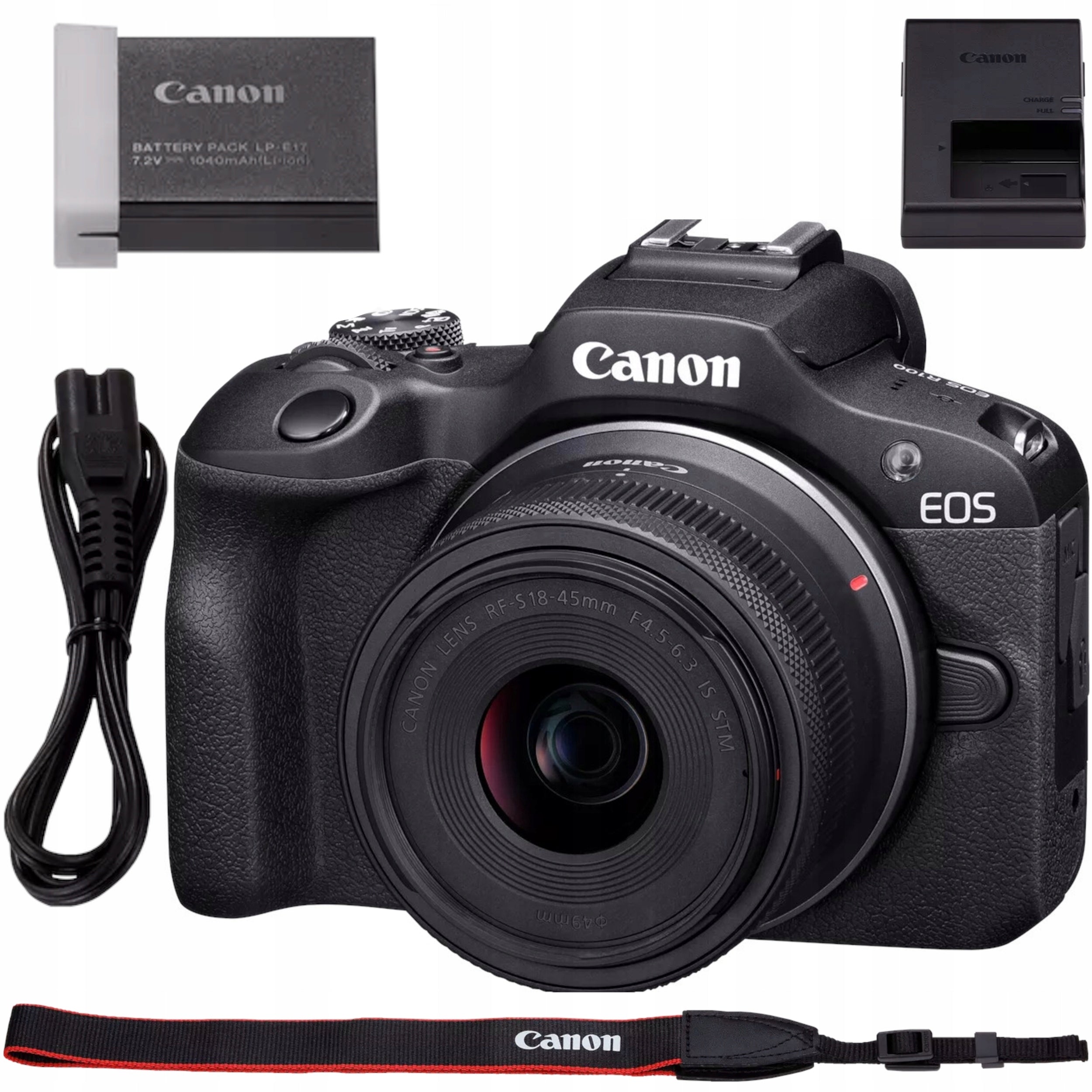MIRRORLESS CAMERA CANON EOS R100 RF-S 18-45mm F4.5-6.3 IS STM + READER Brand Canon