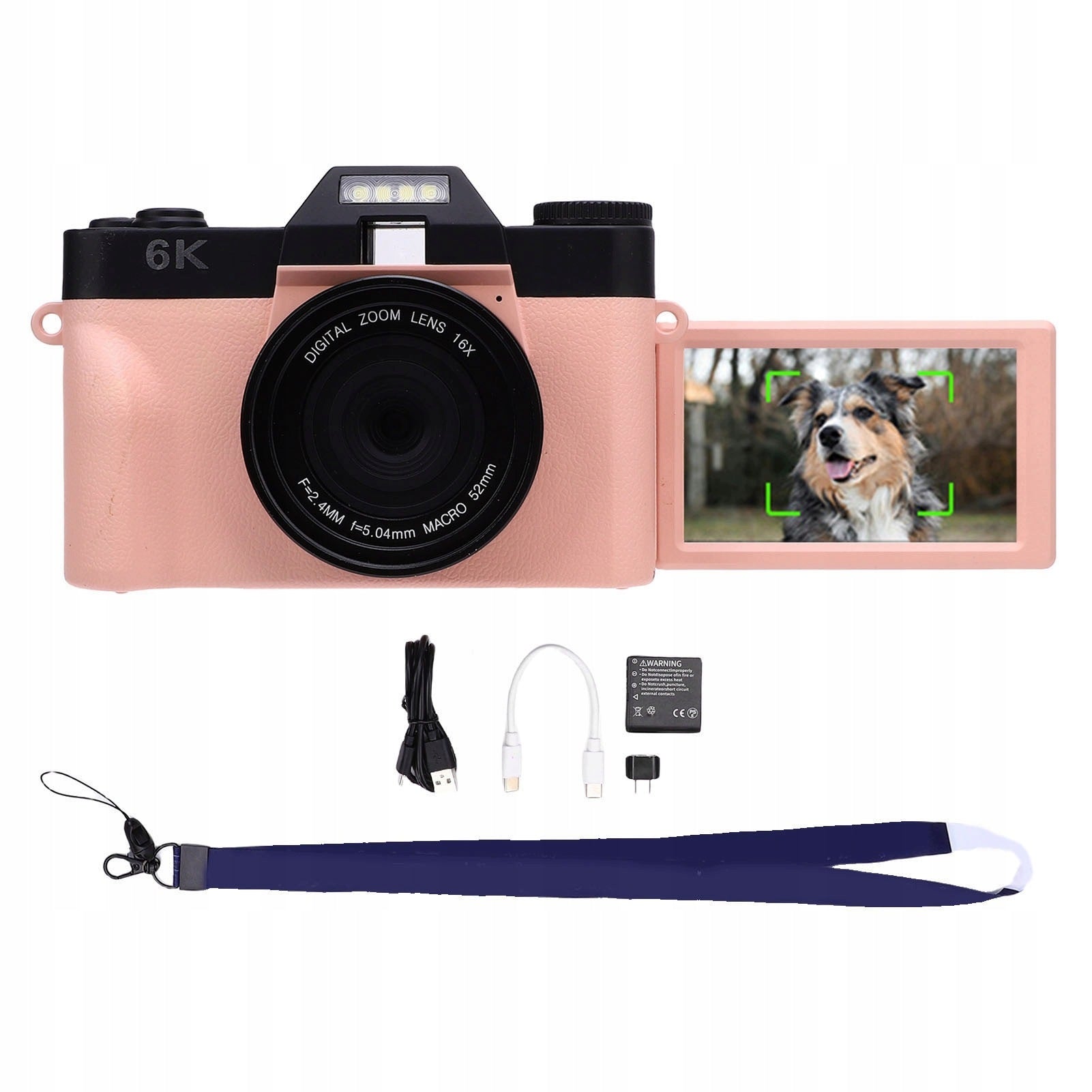 MIRRORLESS CAMERA VIDEO RECORDING 6K CAMERA WITH AUTOFOCUS ZS Model 6751FIBQ