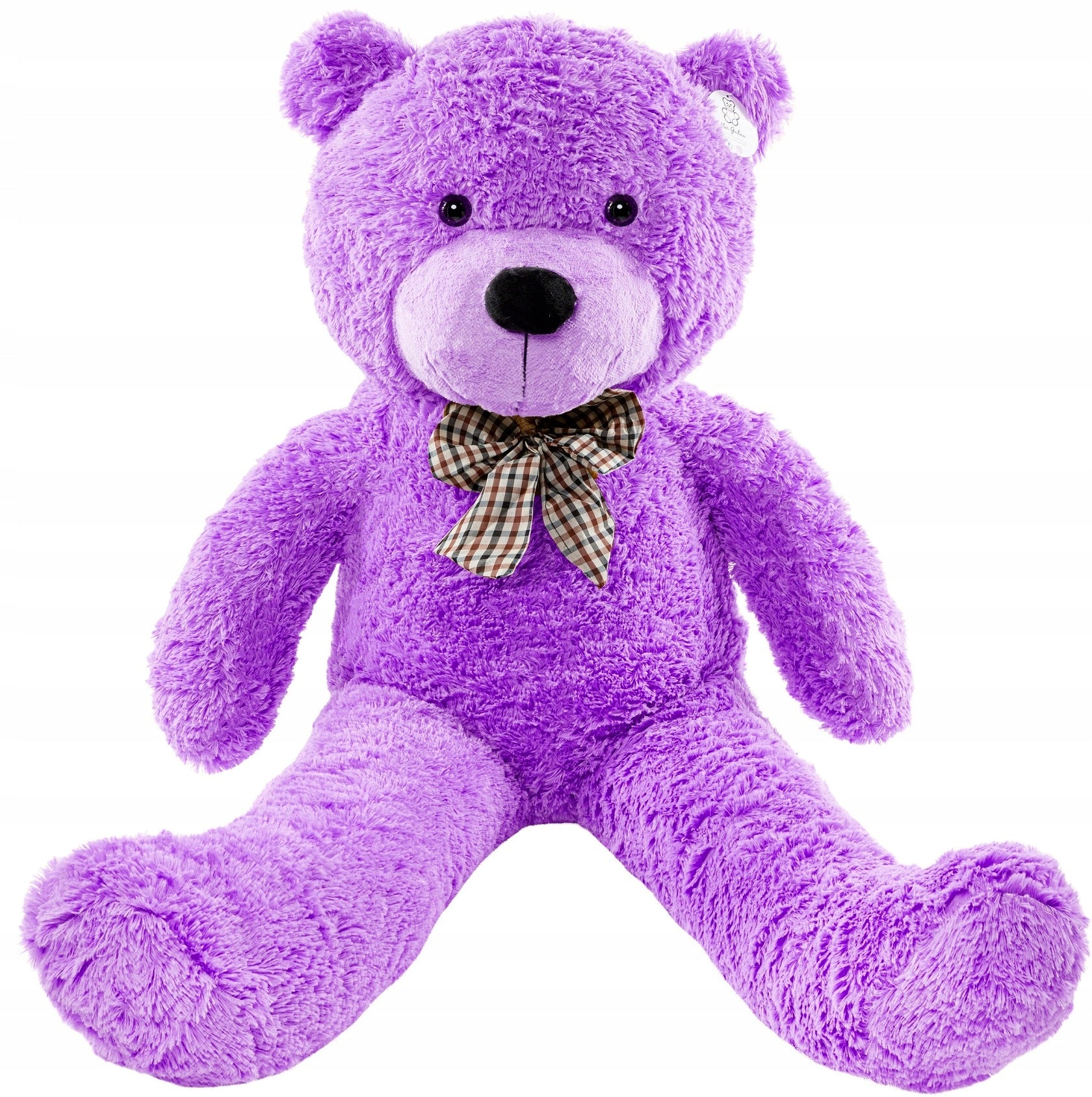 Didelis Pliušinis Meškiukas Popo 160 Cm, Violetinis, Minkštas Žaislas