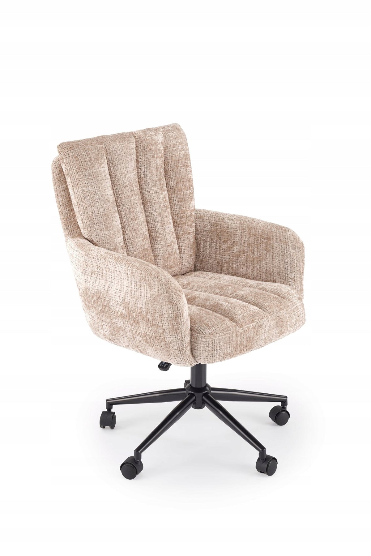 MISHEL Beige Swivel Armchair for Office Room for Desk Comfortable