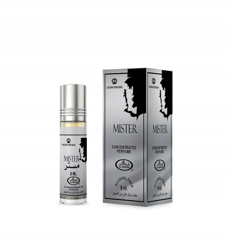MISTER ARABIC PERFUME IN OIL MALE CITRUS WOODY 6 ml AL REHAB Packaging status original