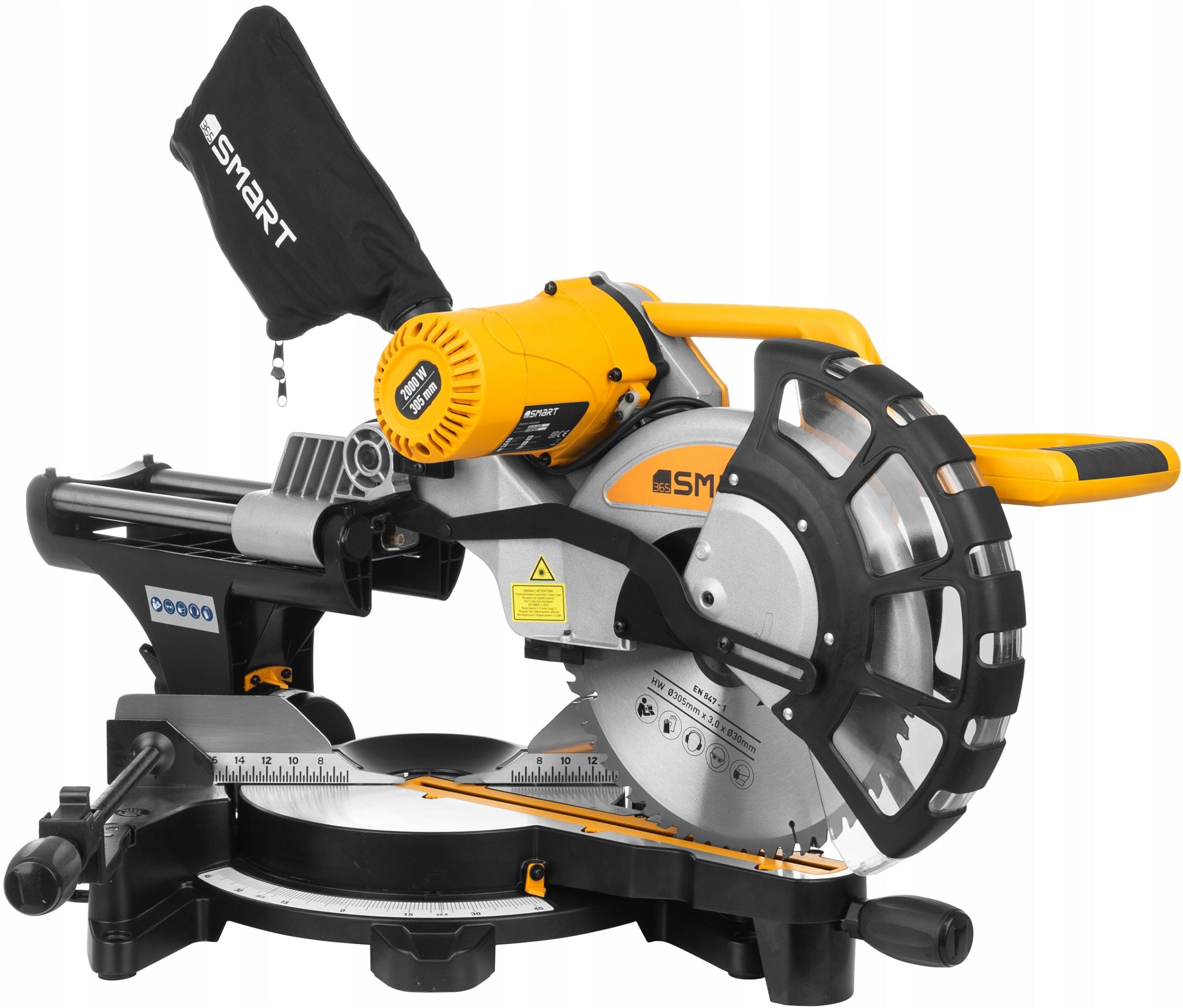 MITER 305mm BEVEL SAW 2000W SAW Polish Door2Door Service With LASER Brand Smart365