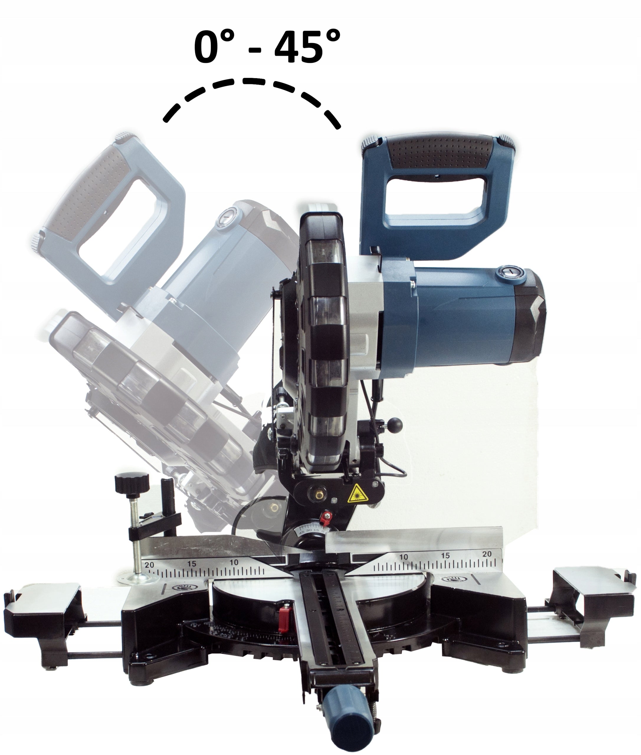 MITER SAW WITH FEED FOR WOOD +LASER +DISC 255mm 40T 3150W Packaging status original